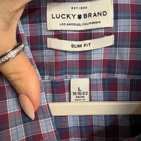 Lucky Brand Men's Checkered Shirt - Picture 4 of 7